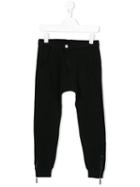 Paolo Pecora Drop Crotch Pants, Boy's, Size: 10 Yrs, Black