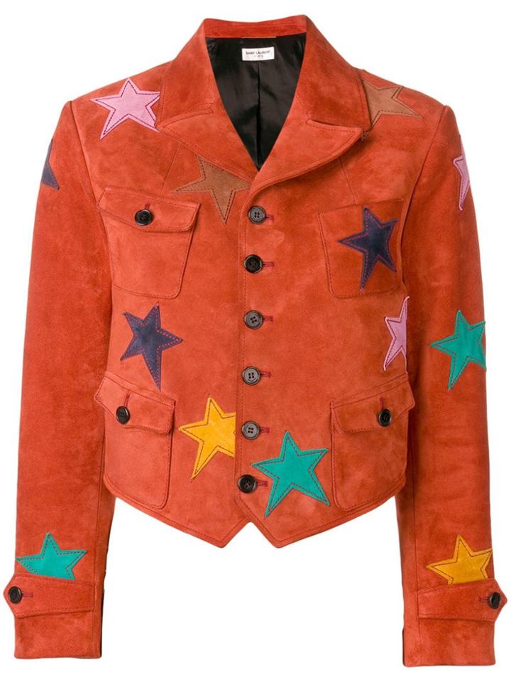 Saint Laurent Star Patch Jacket - Red