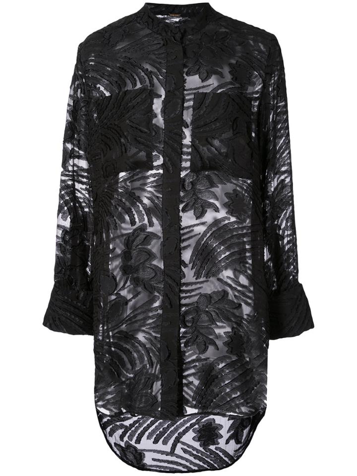 Adam Lippes Detachable Cuff Shirt - Black