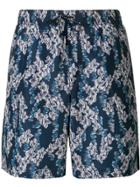 Dolce & Gabbana Floral Print Swim Shorts - Blue