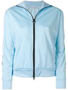 Chiara Ferragni Embroidered Satin Bomber Jacket - Blue