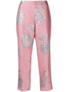 Alexander Mcqueen Northern Rose Cigarette Trousers - Pink