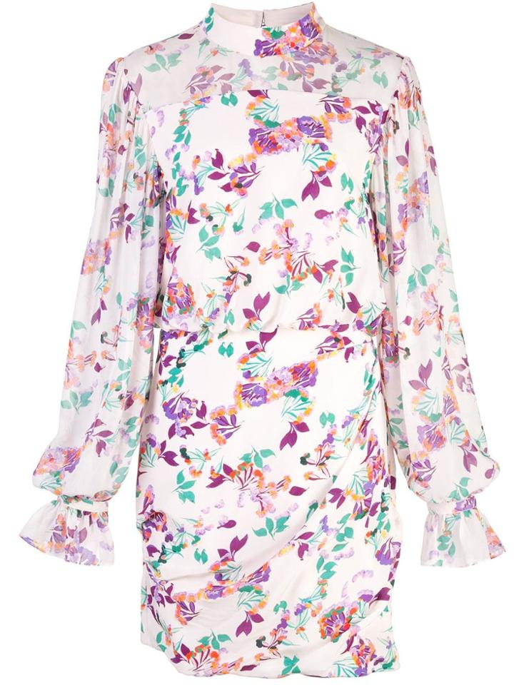 Saloni Floral Print Midi Dress - Multicolour