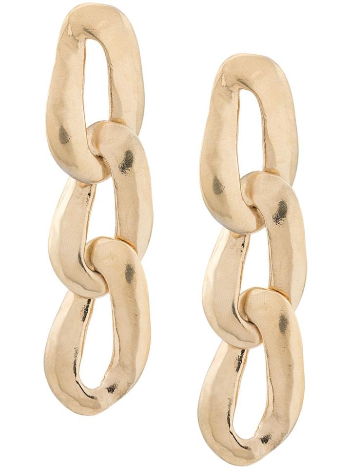 Marni Cable Chain Earrings - Gold