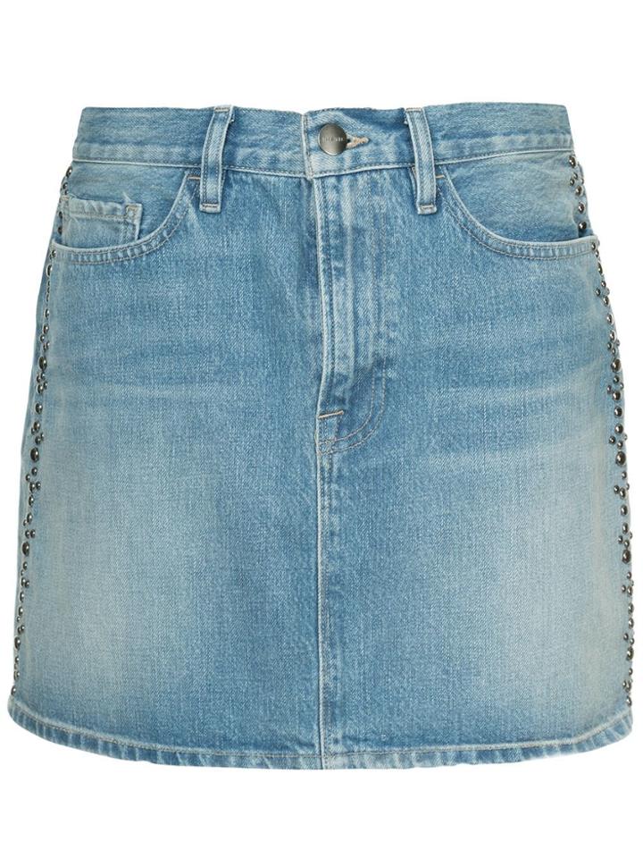 Frame Denim Le Mini Skirt - Blue