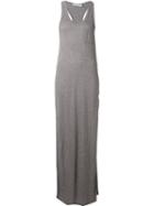 T By Alexander Wang Long Tank Dress, Women's, Size: Medium, Grey, Rayon