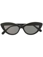 Stella Mccartney Eyewear Chain Cat Eye Sunglasses - Black