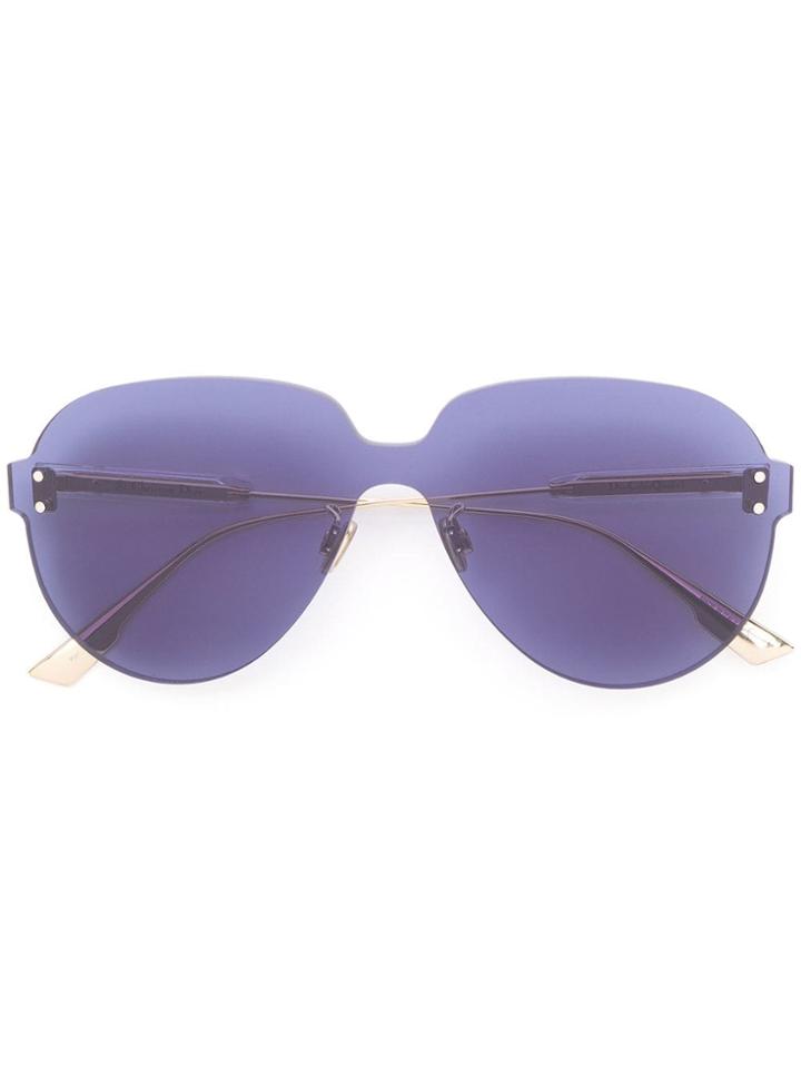 Dior Eyewear Oversized Sunglasses - Blue