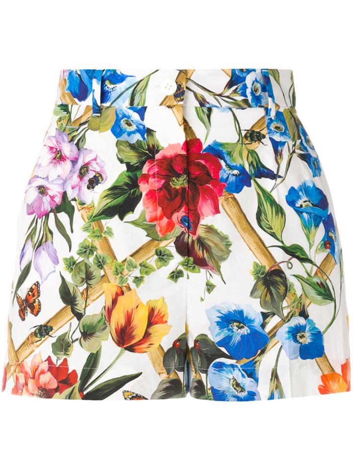 Dolce & Gabbana Classic Floral Shorts - Multicolour