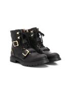Twin-set Buckle Ankle Boots - Black