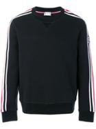 Moncler Gamme Bleu Striped Detail Sweatshirt - Blue