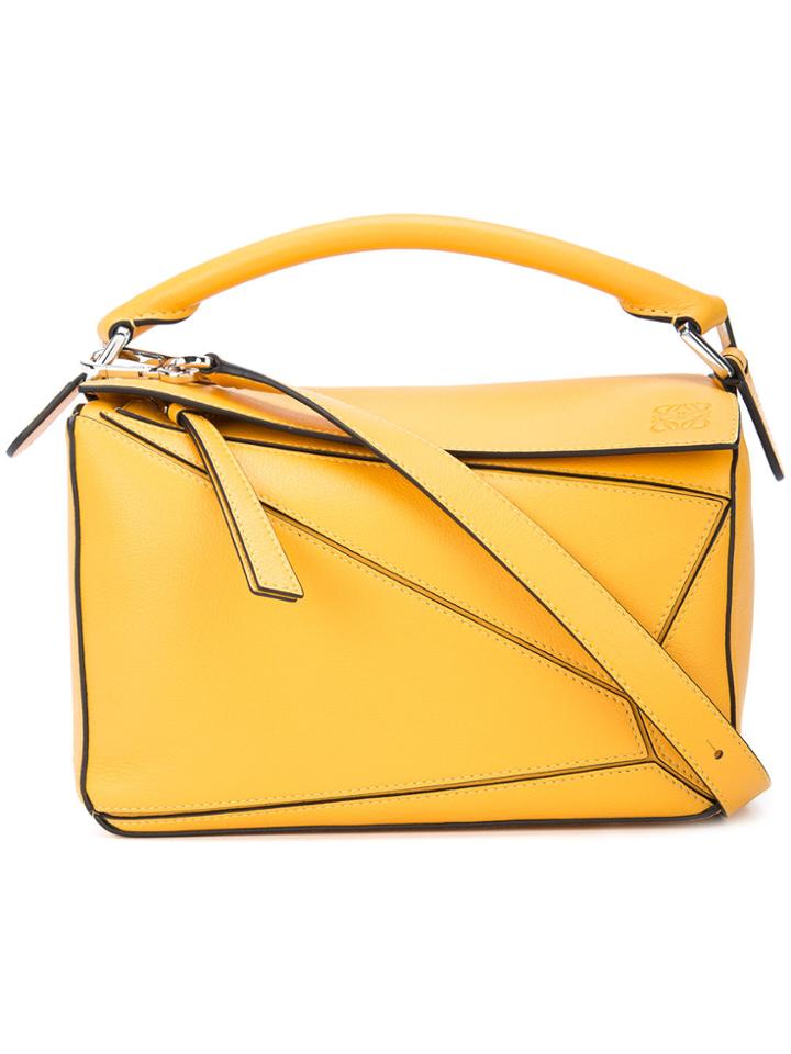 Loewe Puzzle Clutch Bag - Yellow & Orange