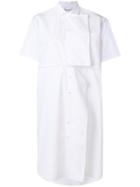 Valentino Wide Placket Shirt Dress - White