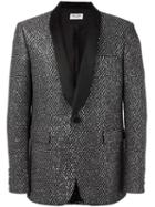 Saint Laurent 'iconic Le Smoking 70's' Jacket, Men's, Size: 50, Black, Polyester/virgin Wool/acrylic/silk