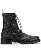 Valentino Valentino Garavani Rockstud Quilted Boots - Black