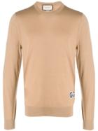 Gucci Crew Neck Jumper - Brown