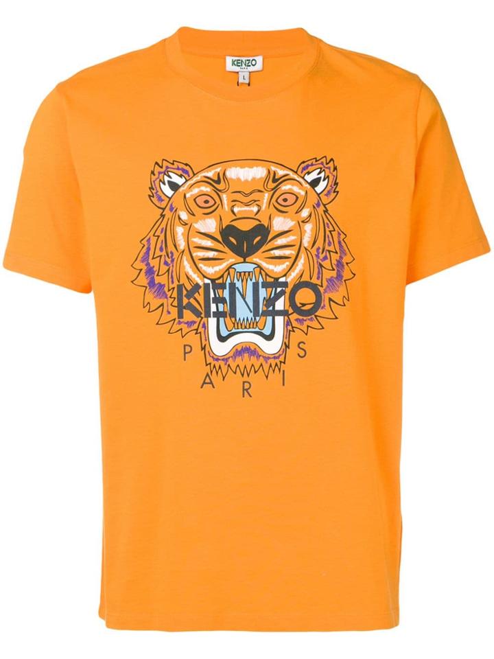Kenzo Tiger Print T-shirt - Orange