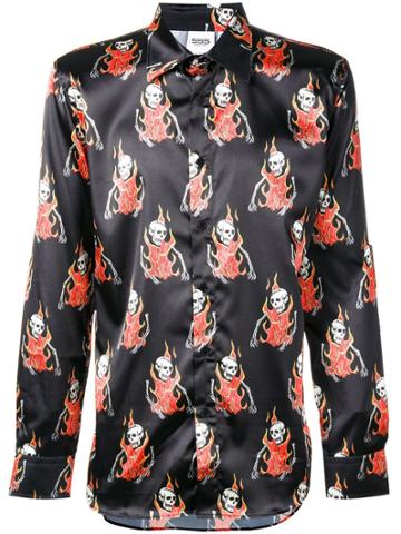 Sss World Corp Sss World Corp Bloodshirtpolysilk Multicolor - Black