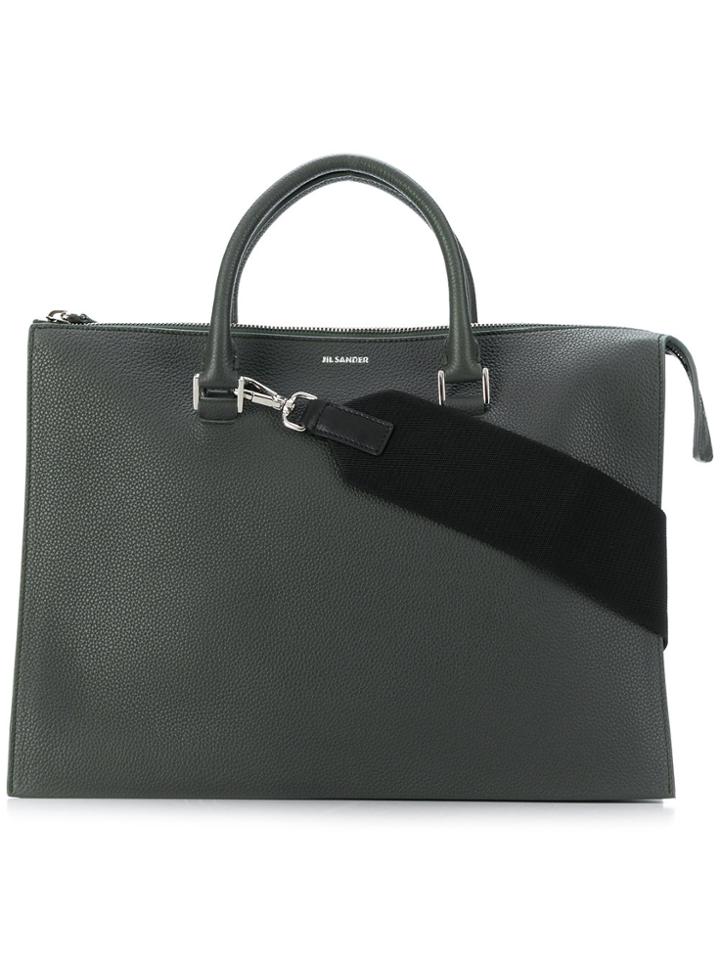 Jil Sander Leather Tote Bag - Green