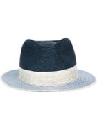 Etro Straw Hat, Men's, Size: Medium, Blue, Cotton/viscose/straw