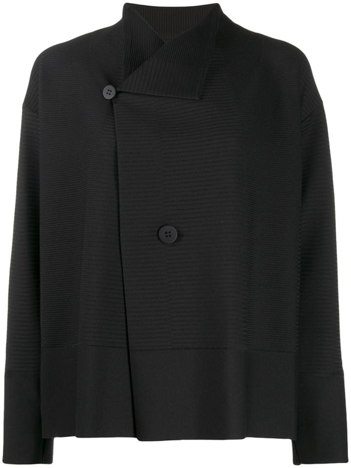 Issey Miyake Button-up Jacket - Black