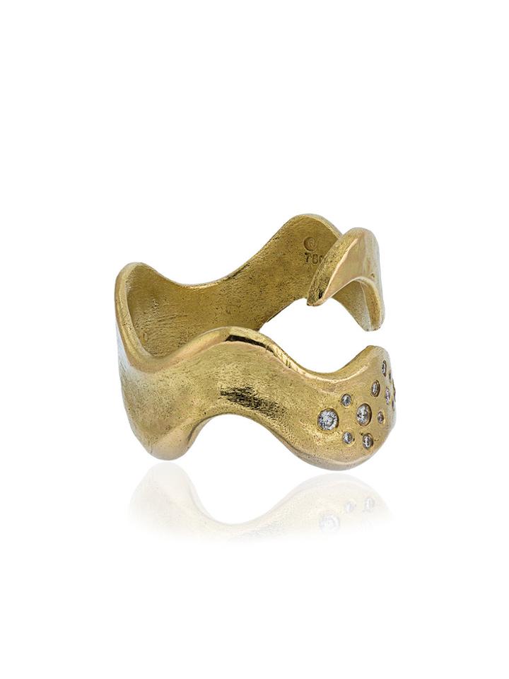 Orit Elhanati Gold And Diamond Nude Ring - Metallic