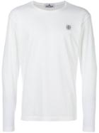 Stone Island Logo Patch Sweatshirt - White