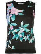Leonard Camelia Vest Top - Black