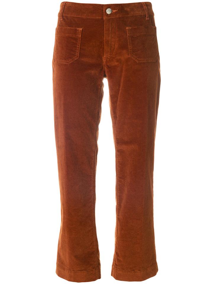 The Seafarer Cropped Trousers - Brown