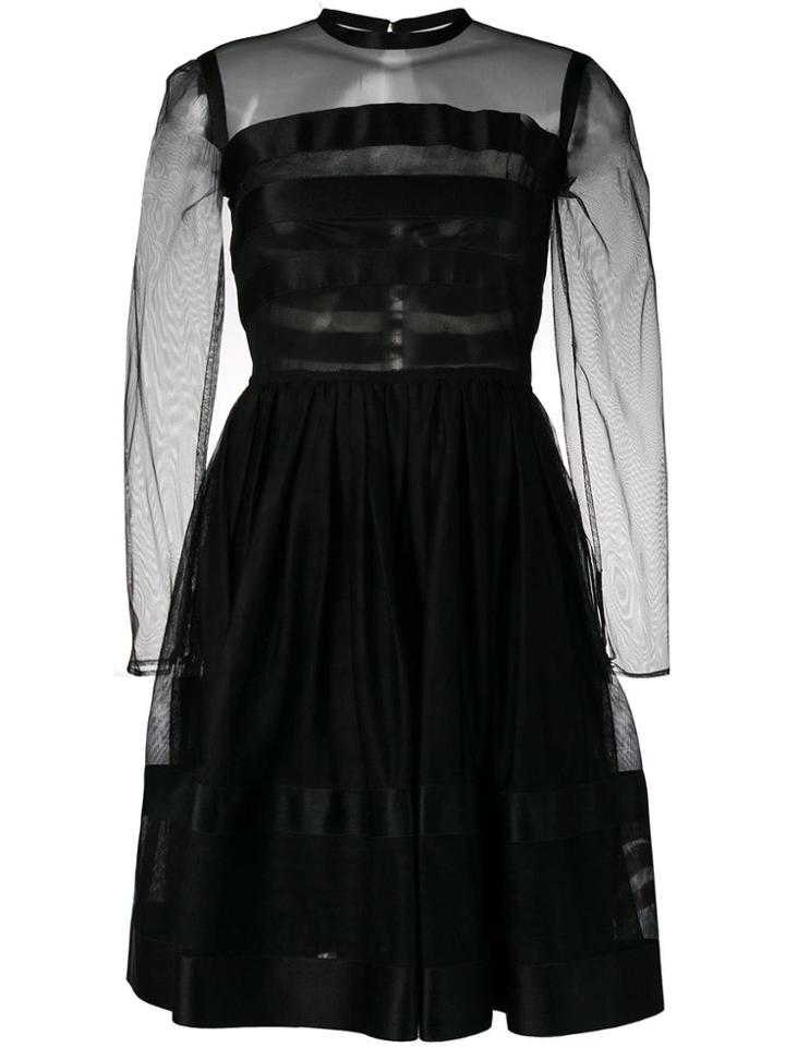 Chanel Pre-owned 1990's Fit-and-flare Dress - Black