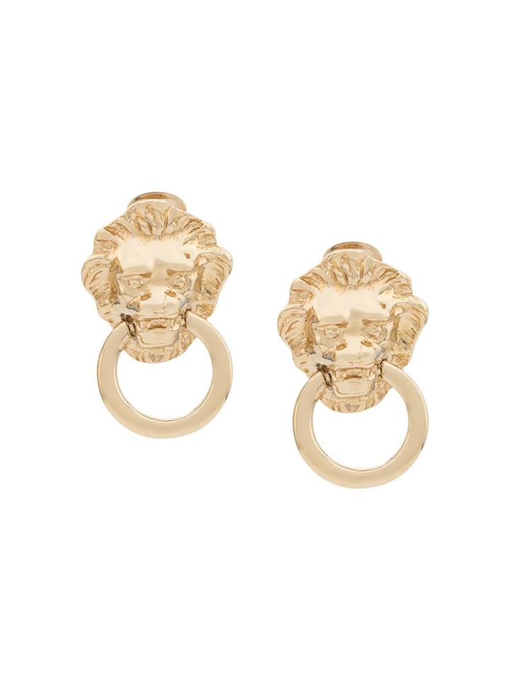 Kenneth Jay Lane Vintage 1990s Kenneth Jay Lane Lion Door Knocker