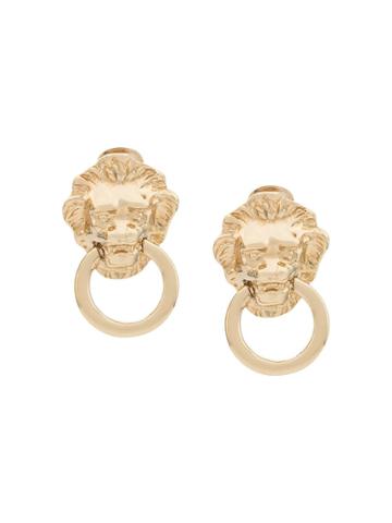 Kenneth Jay Lane Vintage 1990s Kenneth Jay Lane Lion Door Knocker