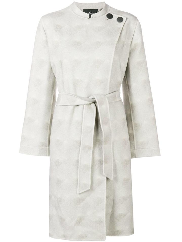Giorgio Armani Belted Wrap Coat - Nude & Neutrals