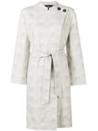 Giorgio Armani Belted Wrap Coat - Nude & Neutrals