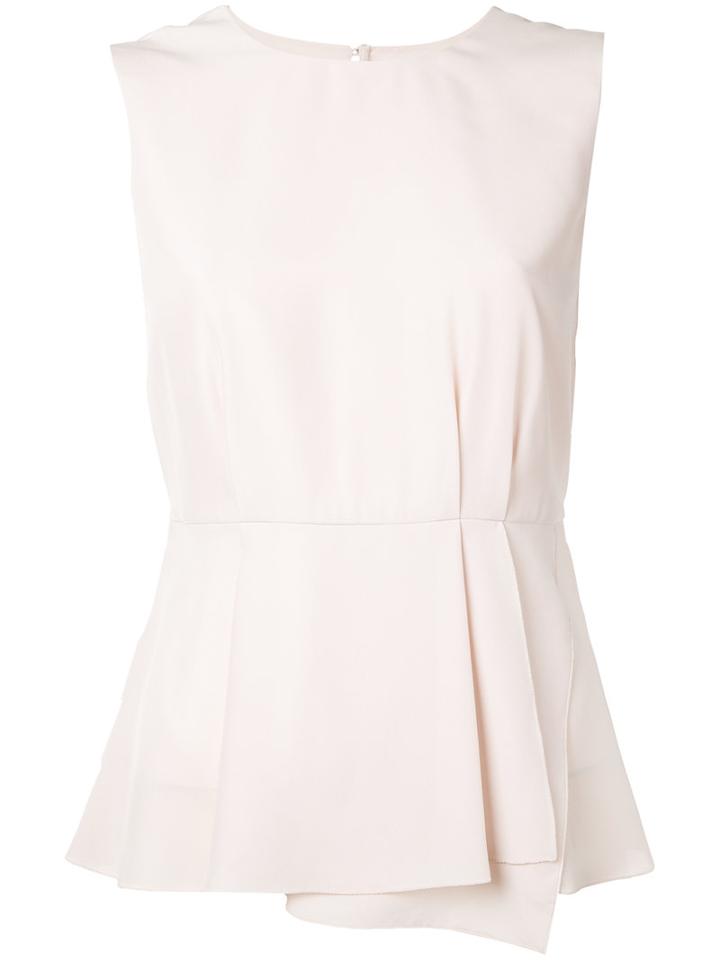 Estnation Pleated Detail Blouse, Women's, Size: 36, Nude/neutrals, Polyester