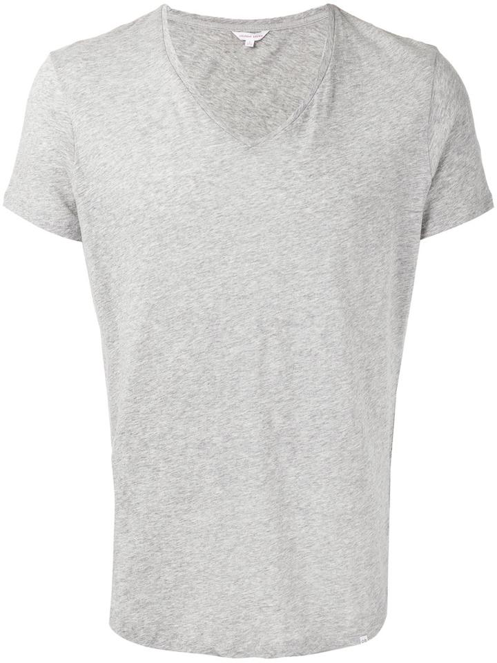 Orlebar Brown - V-neck T-shirt - Men - Cotton - S, Grey, Cotton