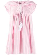 Thierry Colson Striped Day Dress - Pink