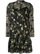 Erdem Cosima Layered Mini Dress - Black
