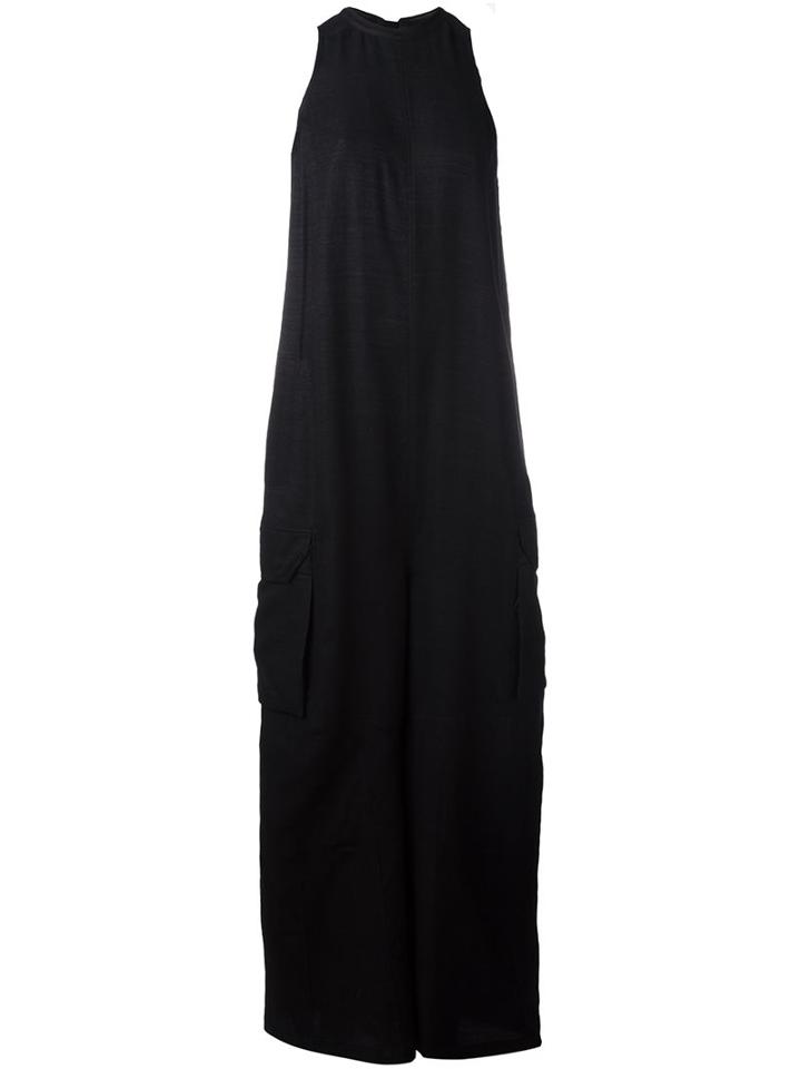 Rick Owens 'bodybag' Jumpsuit, Women's, Size: 40, Black, Silk/cotton/wool