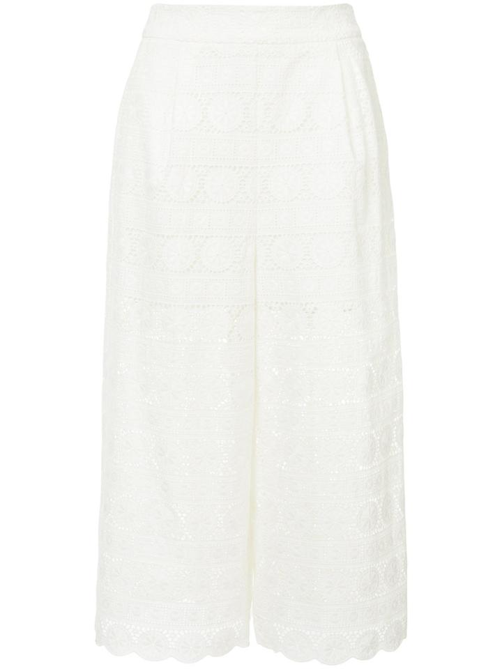 Zimmermann Crochet Culottes - White