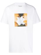 Pleasures Printed Crew Neck T-shirt - White