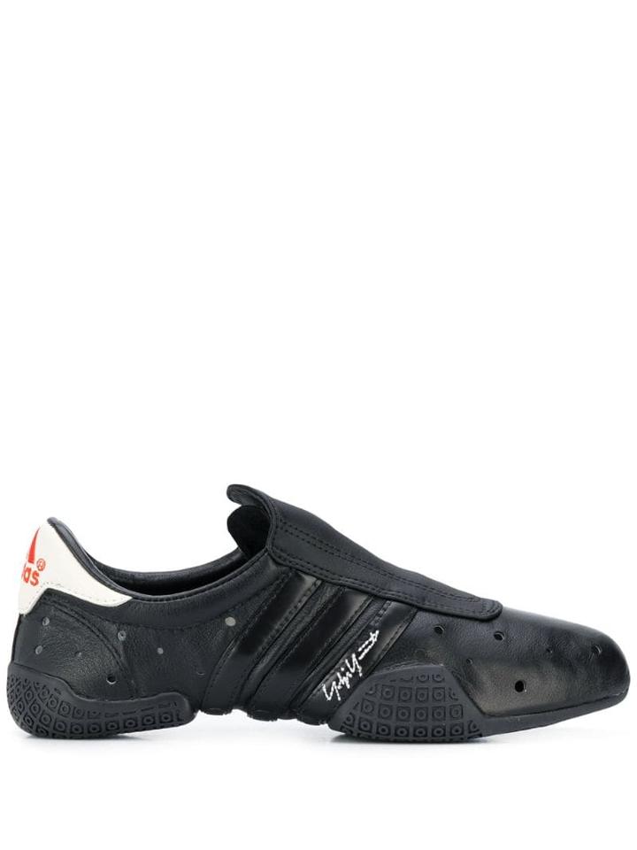 Y-3 Perforated Detail Sneakers - Black