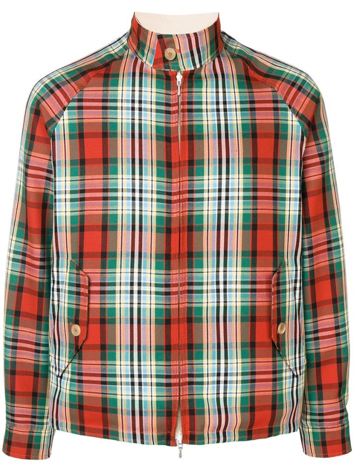 Mackintosh Multi-colour Check Reversible Jacket Gm-131 - Red