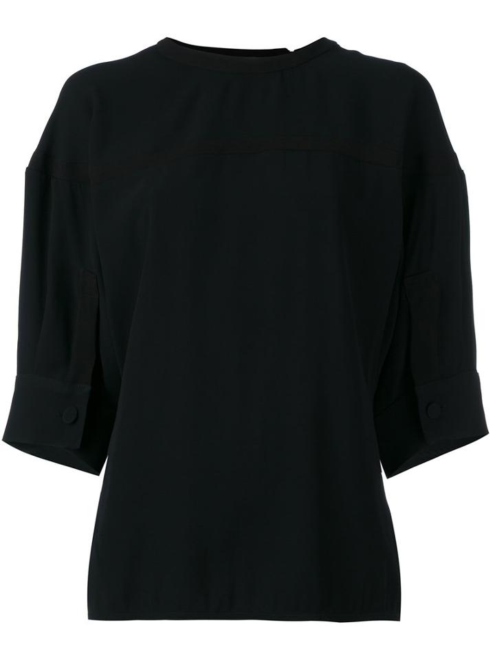 Marni - Round Neck Blouse - Women - Acetate/viscose - 44, Blue, Acetate/viscose