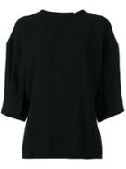 Marni - Round Neck Blouse - Women - Acetate/viscose - 44, Blue, Acetate/viscose