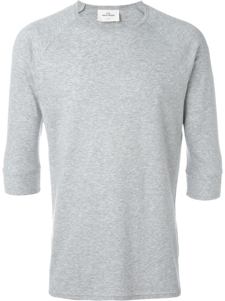 The White Briefs Anchovy T-shirt, Men's, Size: M, Grey, Organic Cotton