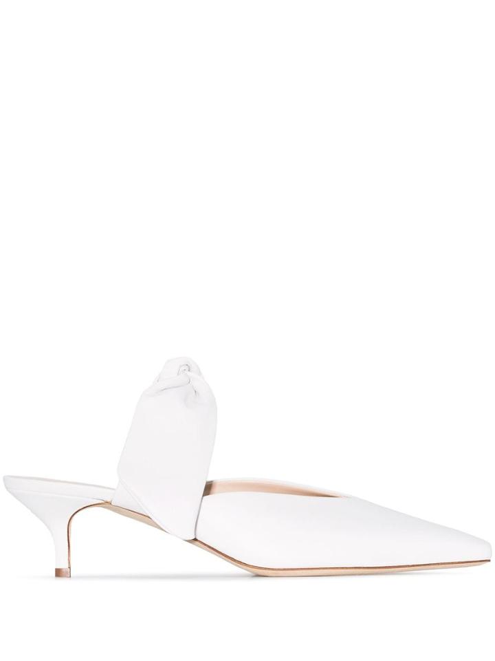Gia Couture Bandana Girl 55mm Mules - White