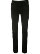 Frame Denim 'le High' Straight Leg Jeans, Women's, Size: 25, Black, Cotton/modal/polyester/spandex/elastane
