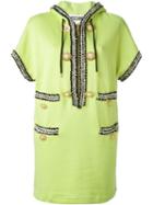 Moschino Hooded Dress, Women's, Size: 48, Green, Polyamide/cotton/other Fibres