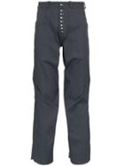 Kiko Kostadinov Triple Dart Reversible Cotton Blend Trousers - Grey